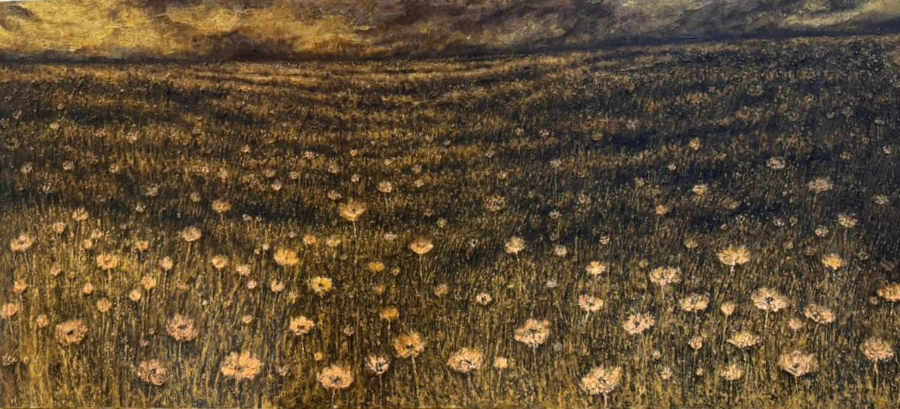 The Sunset Grass, 2023, by Yusron Mudakhir